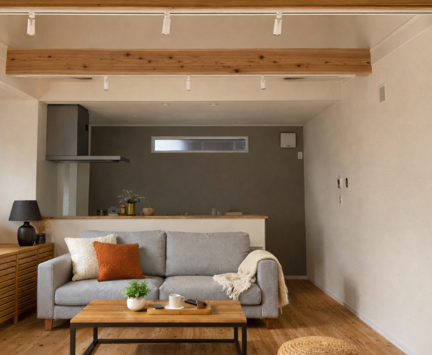 リビングとキッチン